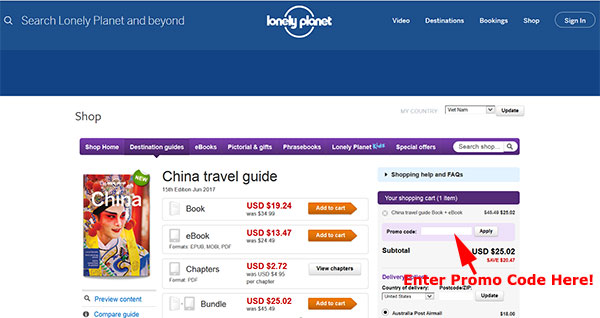 Lonely Planet promo code
