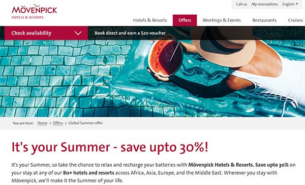 Movenpick hotels resorts promo code