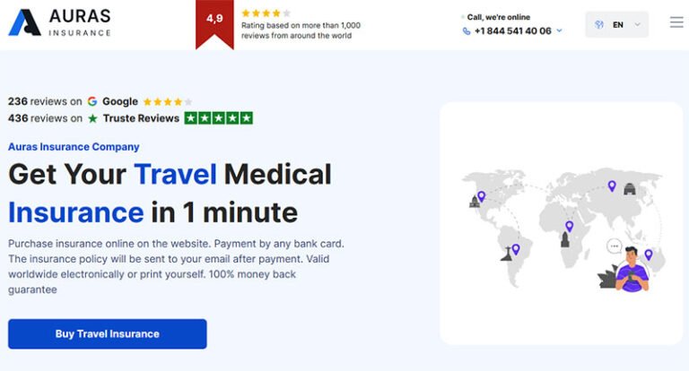Auras Insurance Review – Affordable Travel Medical Insurance